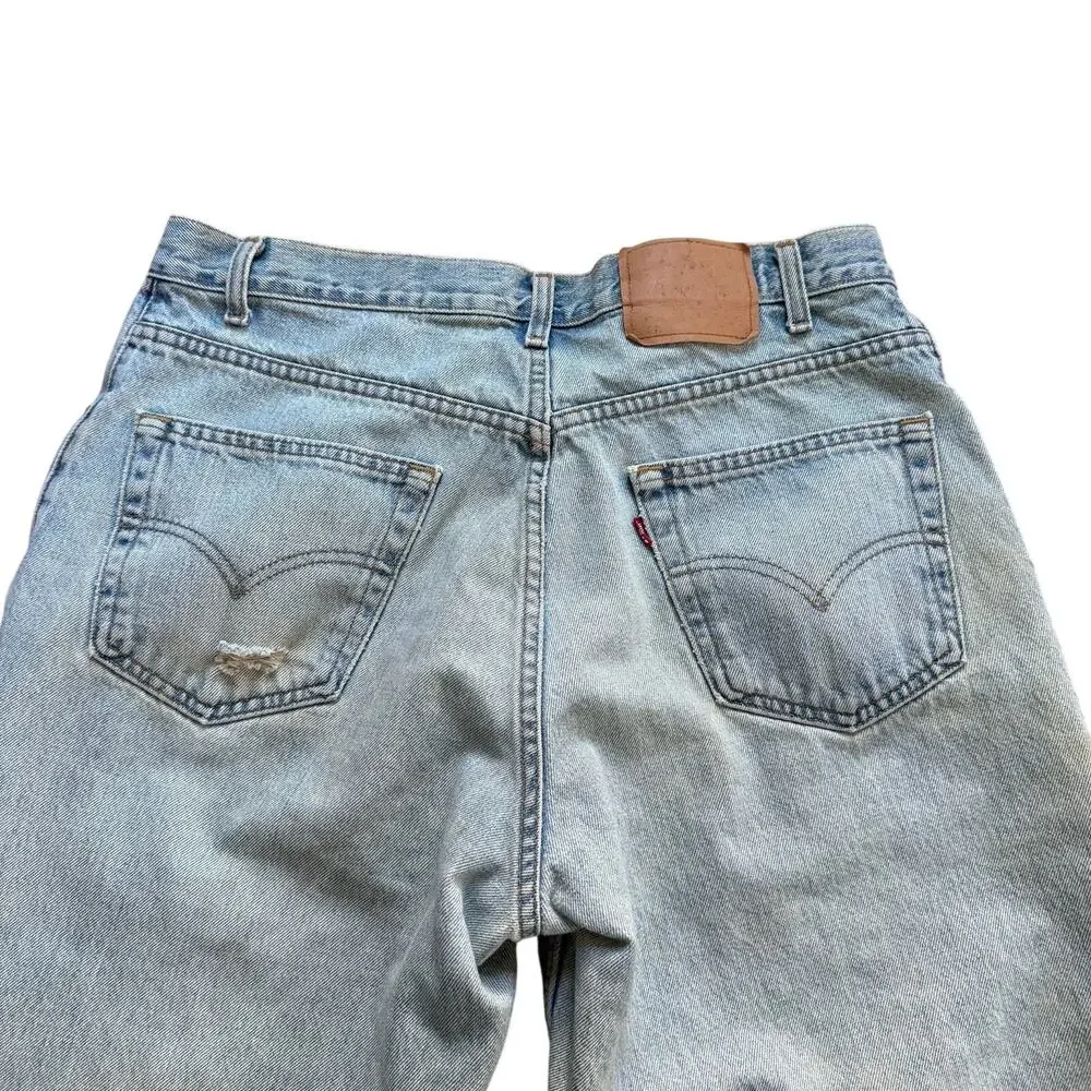 Vintage 90s Levis 560 Thrashed Distressed Jeans 36x32 Made‎ in Canada Grunge